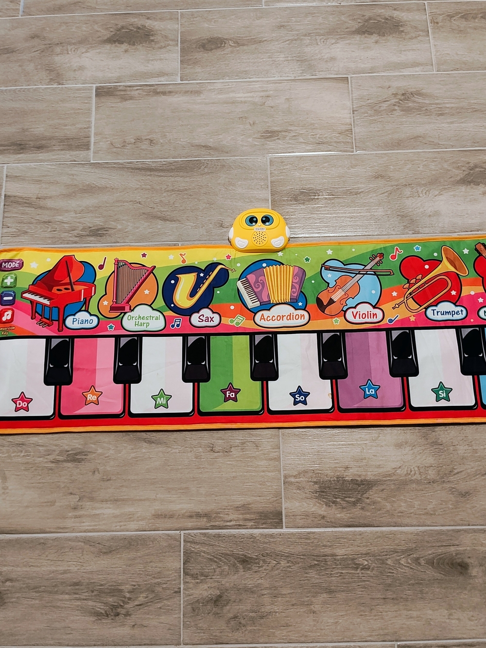 Colorful Kids Musical Piano Playmat with Yellow Sound Module